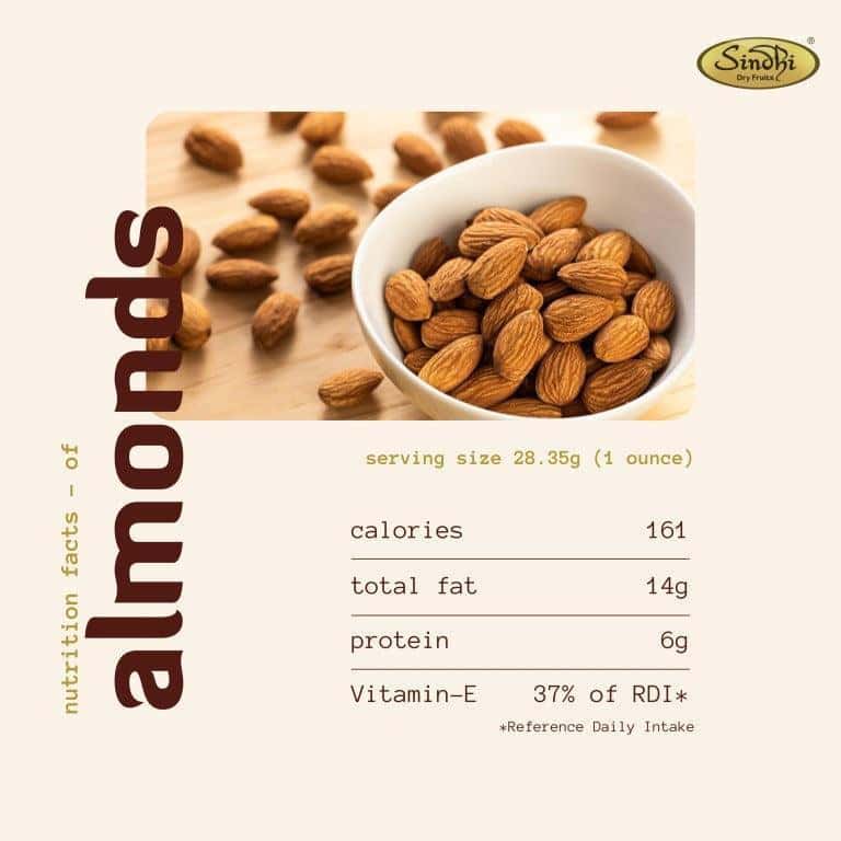 California Almonds, Badam American, USA – Rich in Vitamin E - Image 4