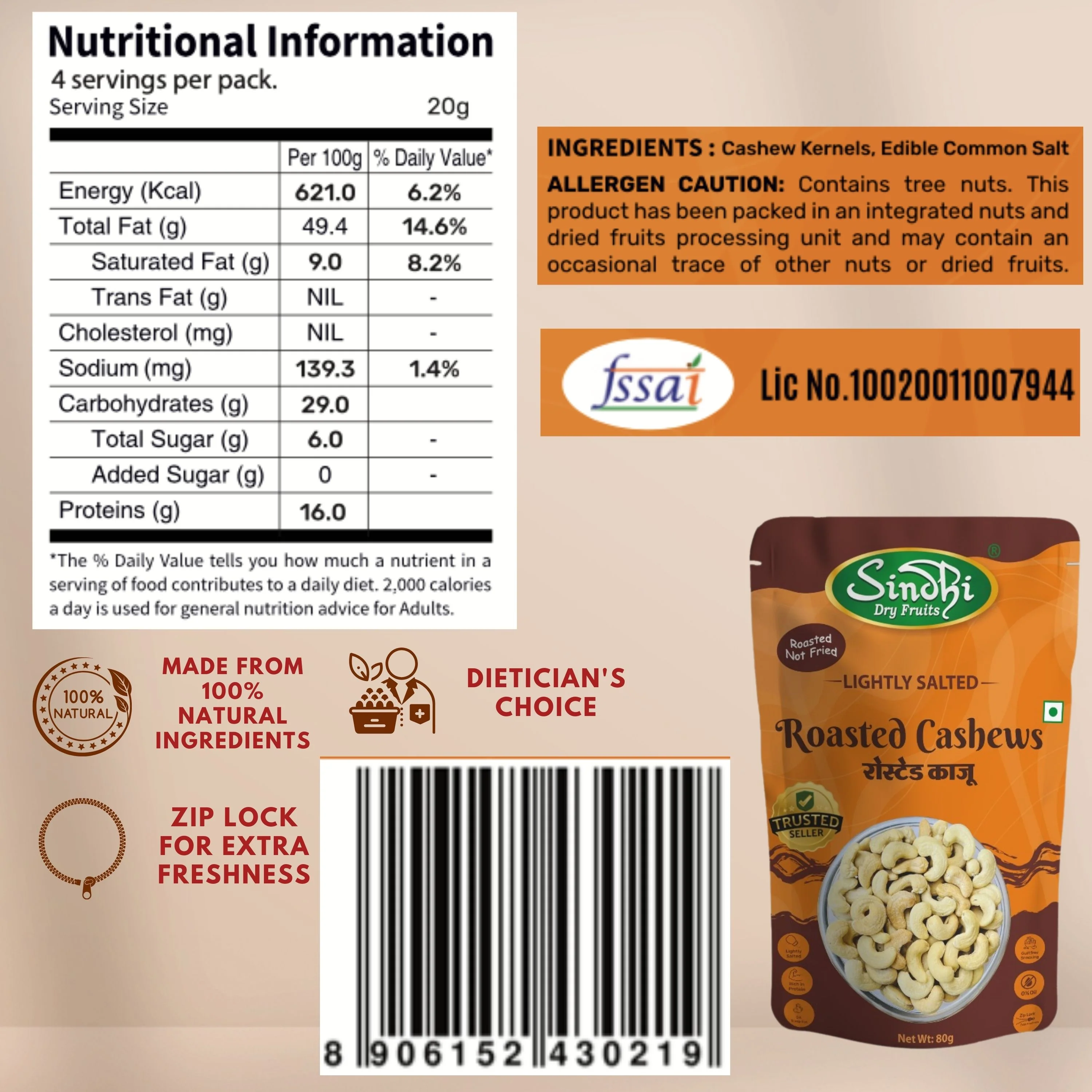 Premium Roasted Cashew Nuts – Crispy Fresh Kaju, Freshly Roasted & Crunchy - Image 10