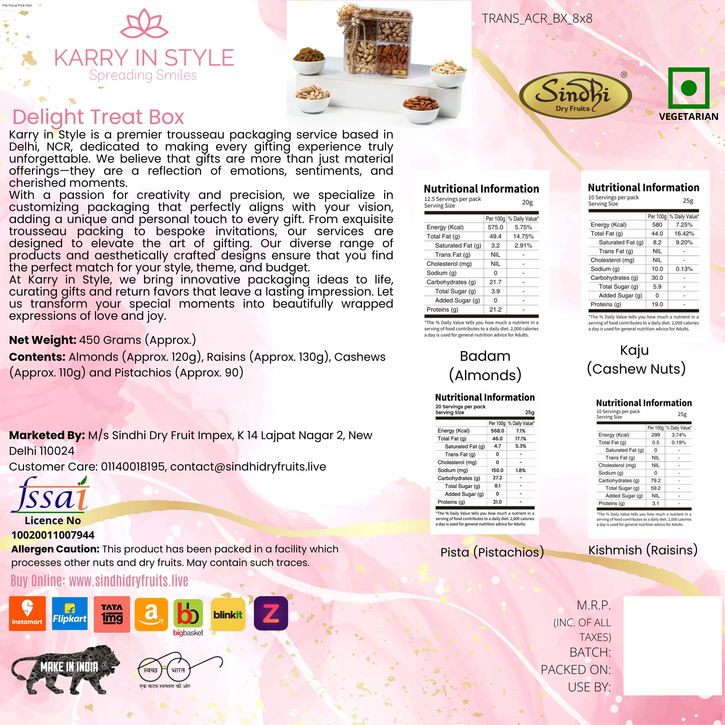 Premium Gift Box, 450g Net Contents - Image 4
