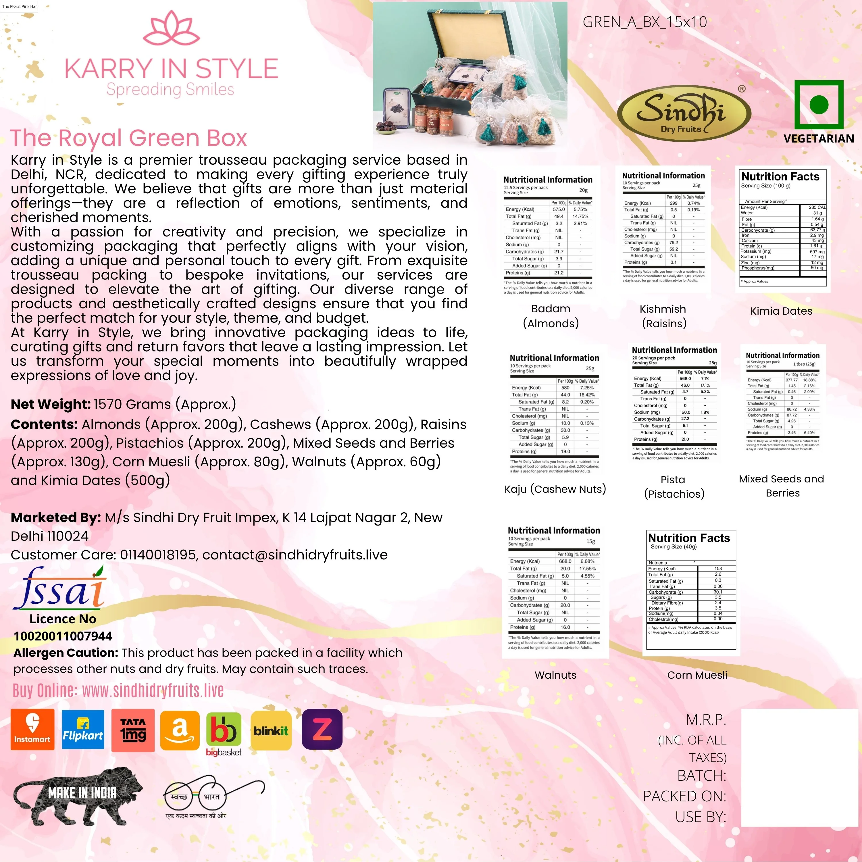 Premium Gift Box, 1570g Net Contents - Image 5