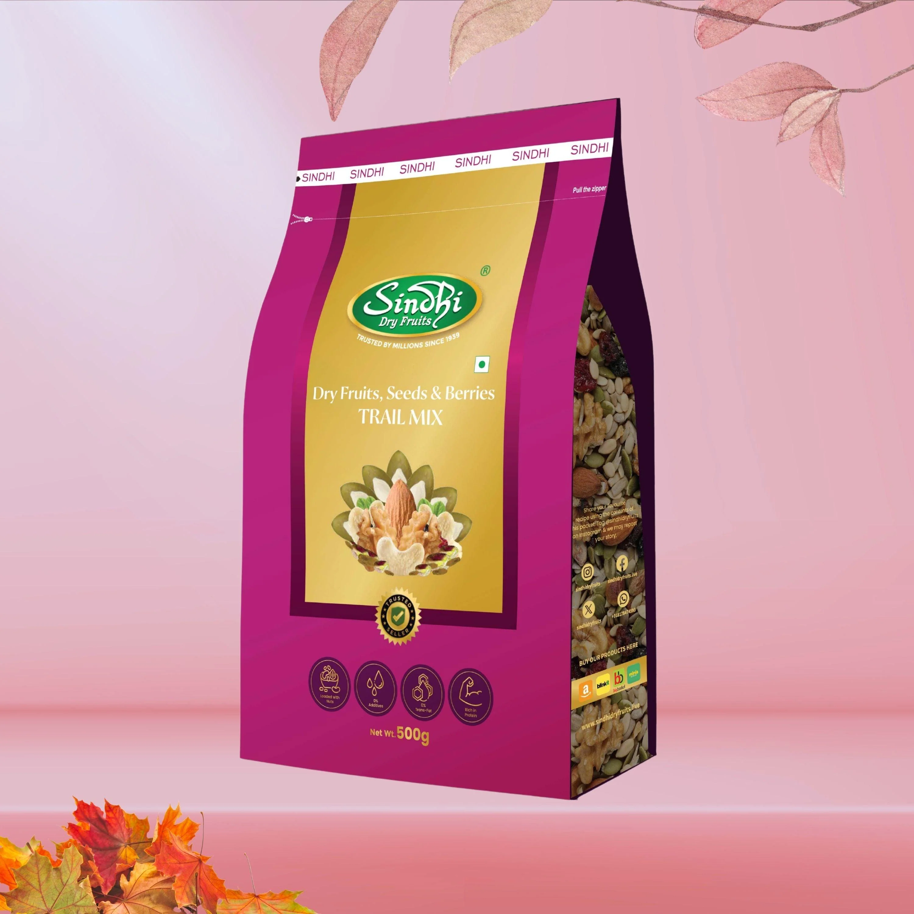 Premium Dry Fruit Trail Mix – Nuts, Seeds & Berries, All-Day Energy Blend - Image 6