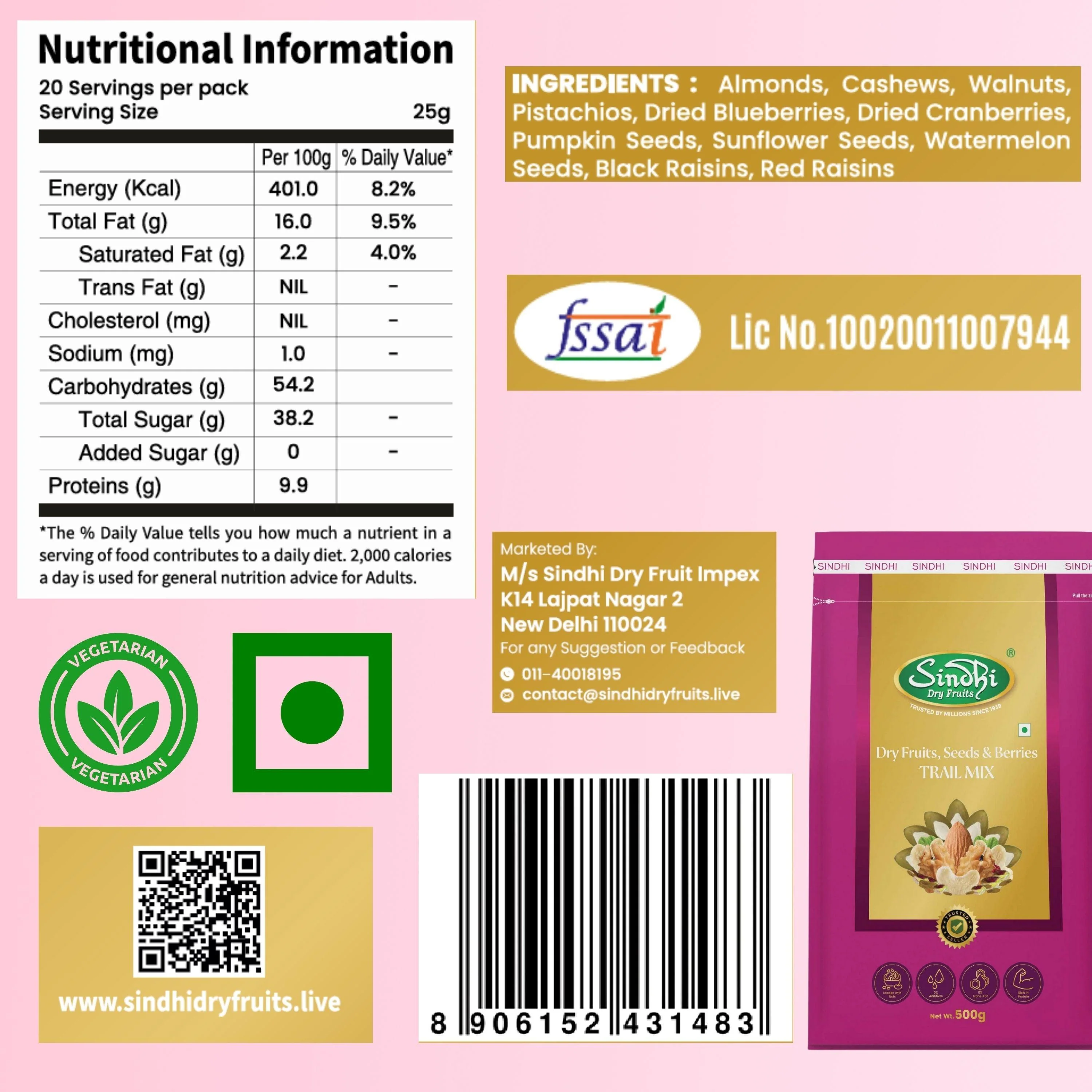 Premium Dry Fruit Trail Mix – Nuts, Seeds & Berries, All-Day Energy Blend - Image 8