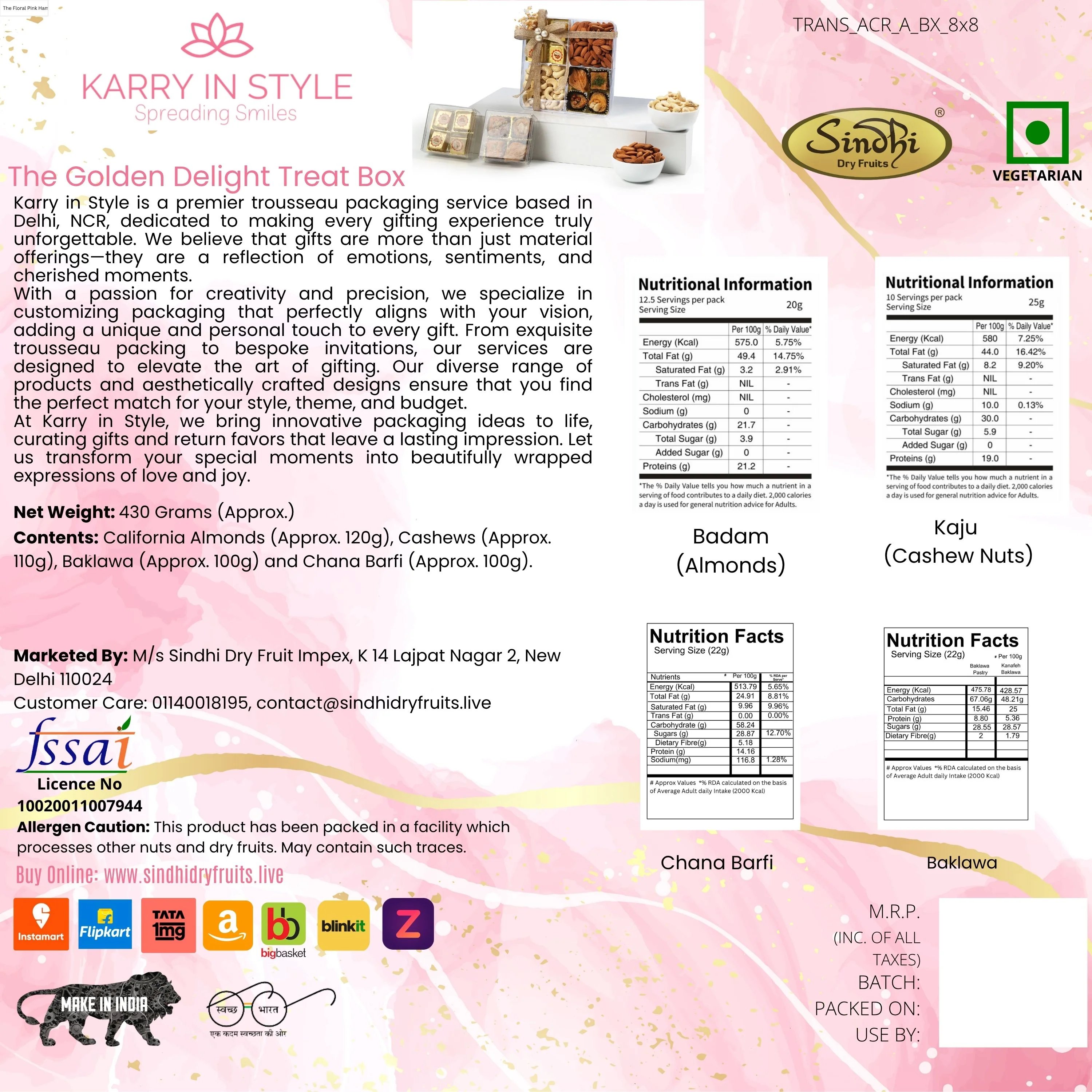 Premium Gift Box, 430g Net Contents - Image 3