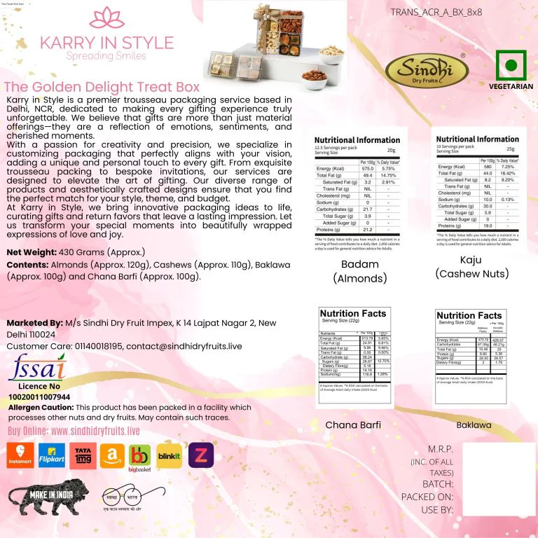 The Golden Delight Treat Box, 430g Net Contents - Image 6