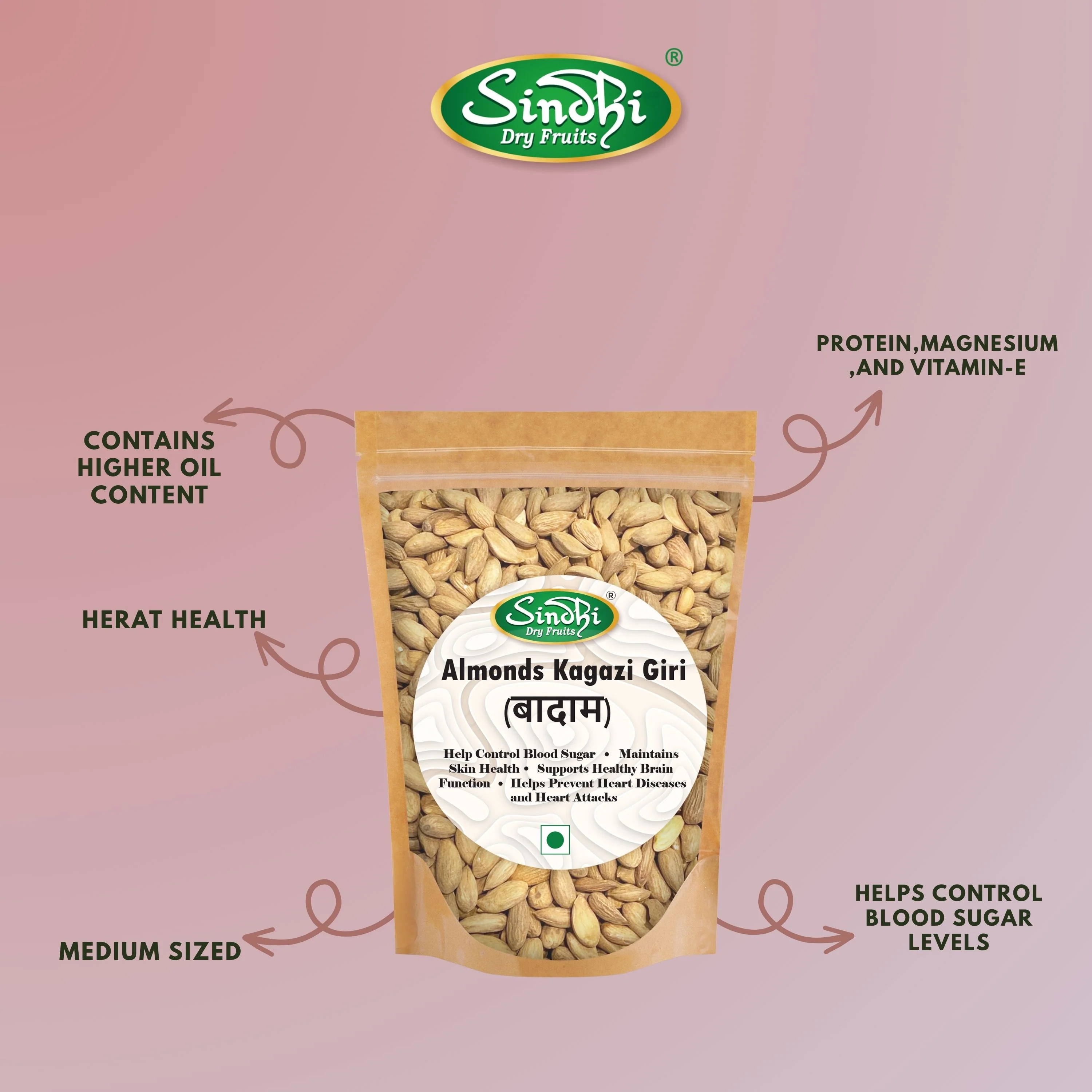 Premium Kagazi Giri Badam – Tender Afghan Almond Kernels, Thin-Shelled - Image 6