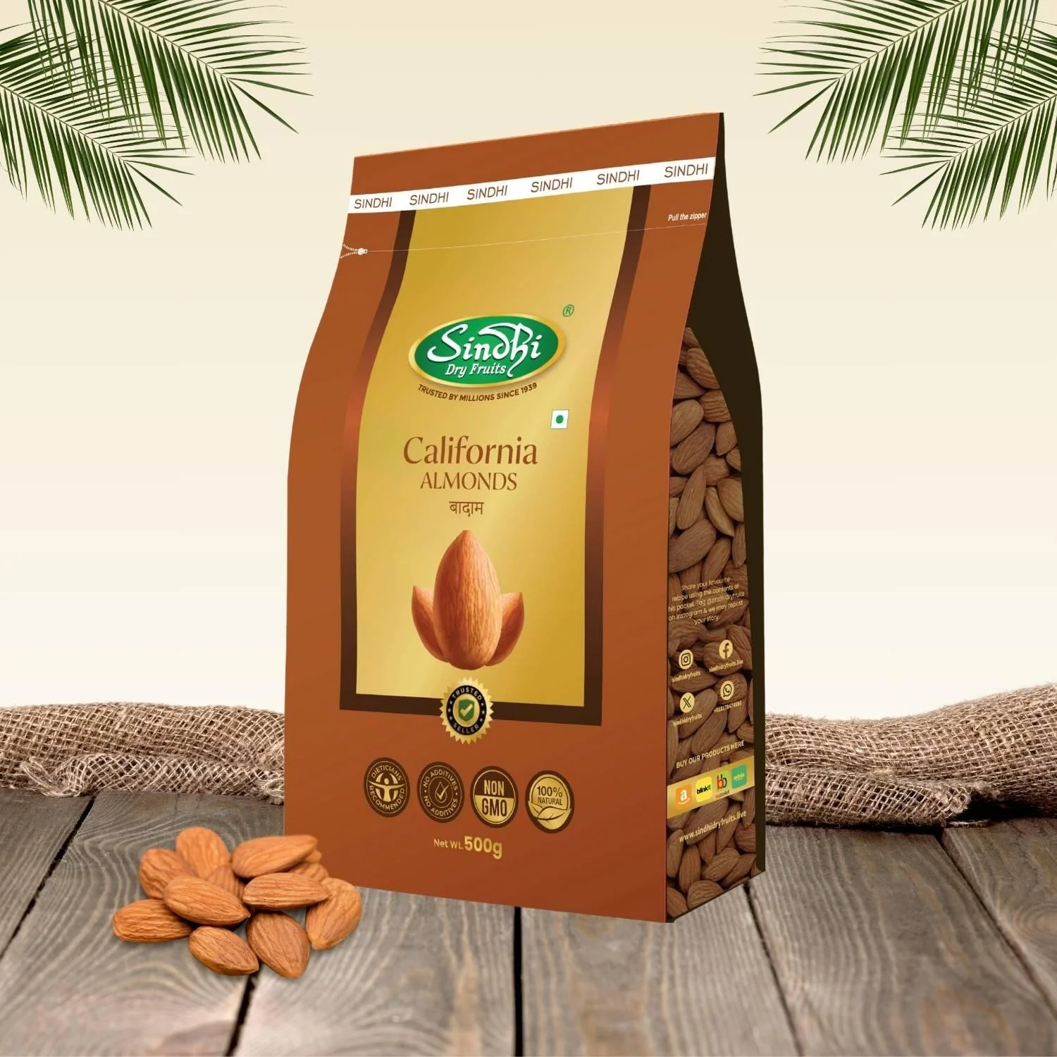 Premium Almonds – Fresh Crunchy Badam, Nutrient-Rich California Variety - Image 5