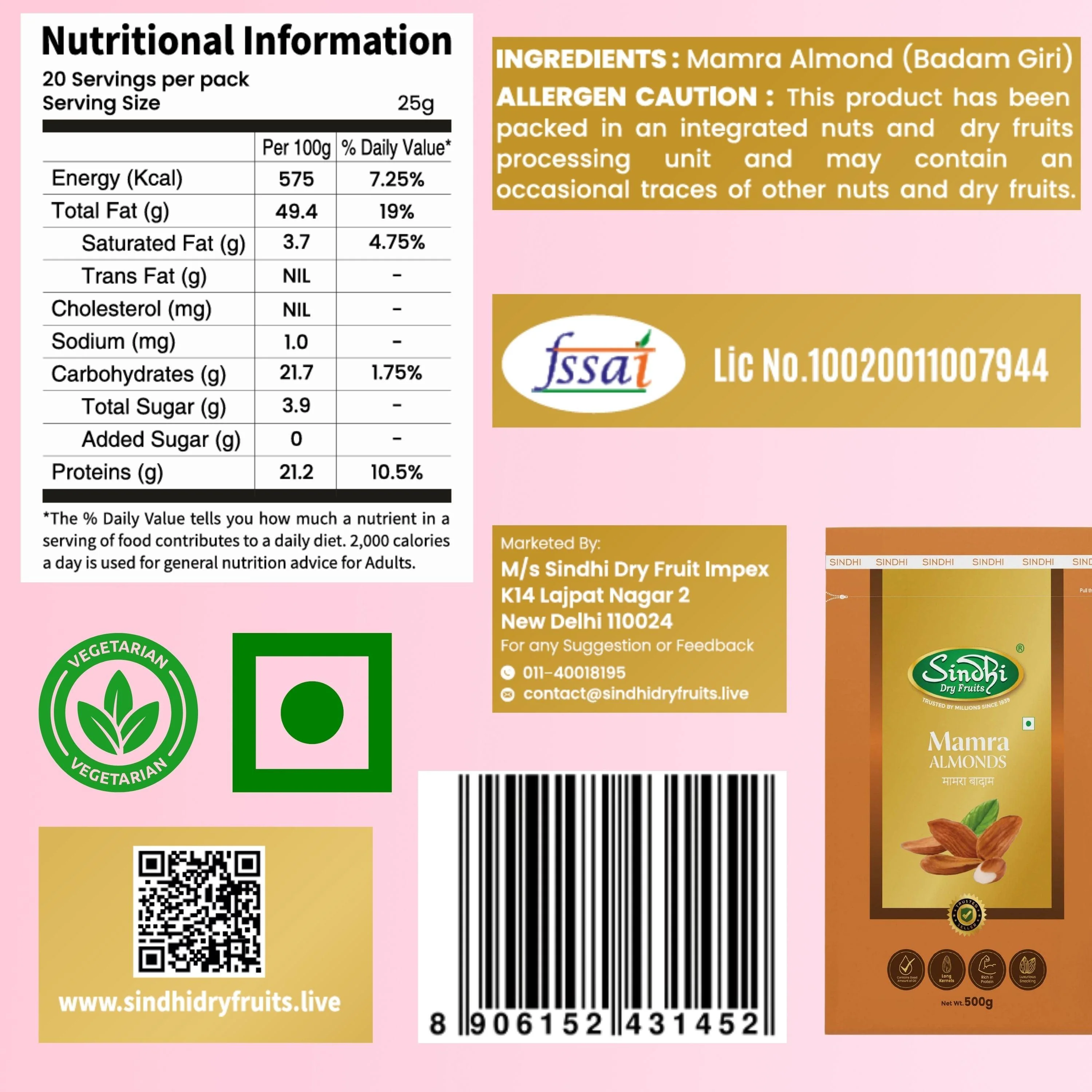 Premium Mamra Badam – Crunchy Iranian Almonds, Light & Brain-Boosting - Image 9