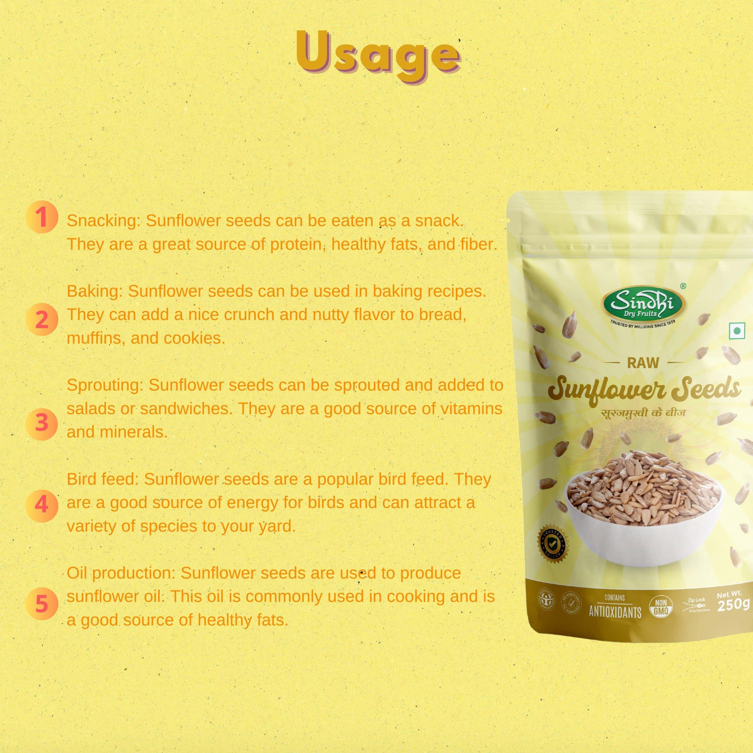 Premium Sunflower Seeds – Raw Natural Surajmukhi Beej, High in Vitamin E - Image 7