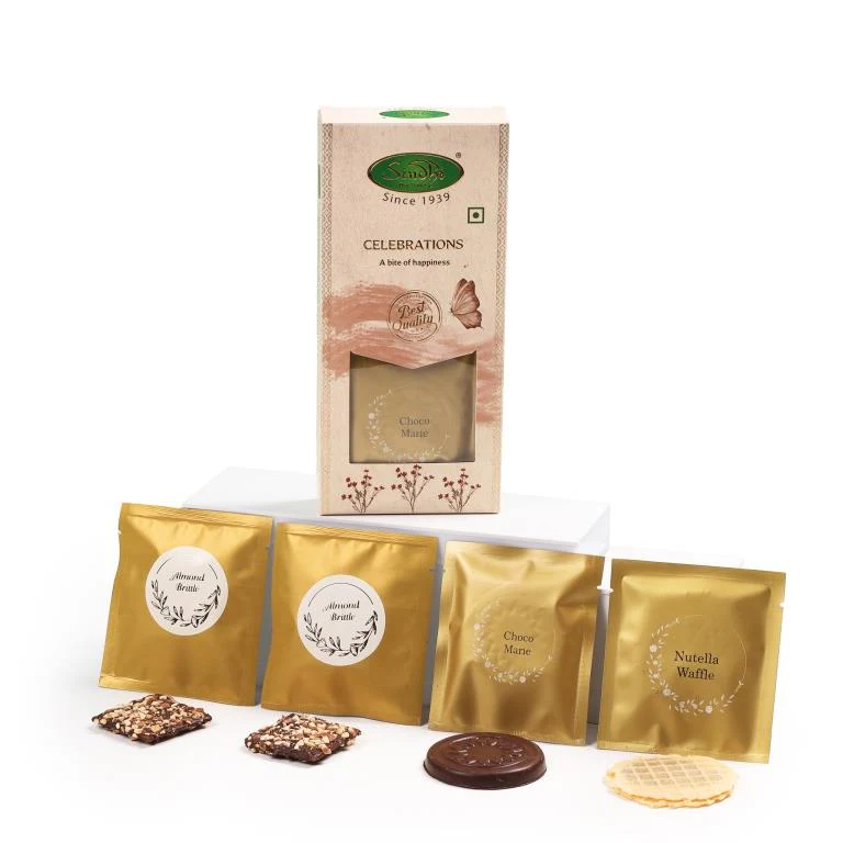 Gourmet Chocolate Celebration Box - Medley of Crunch & Bliss - Image 3