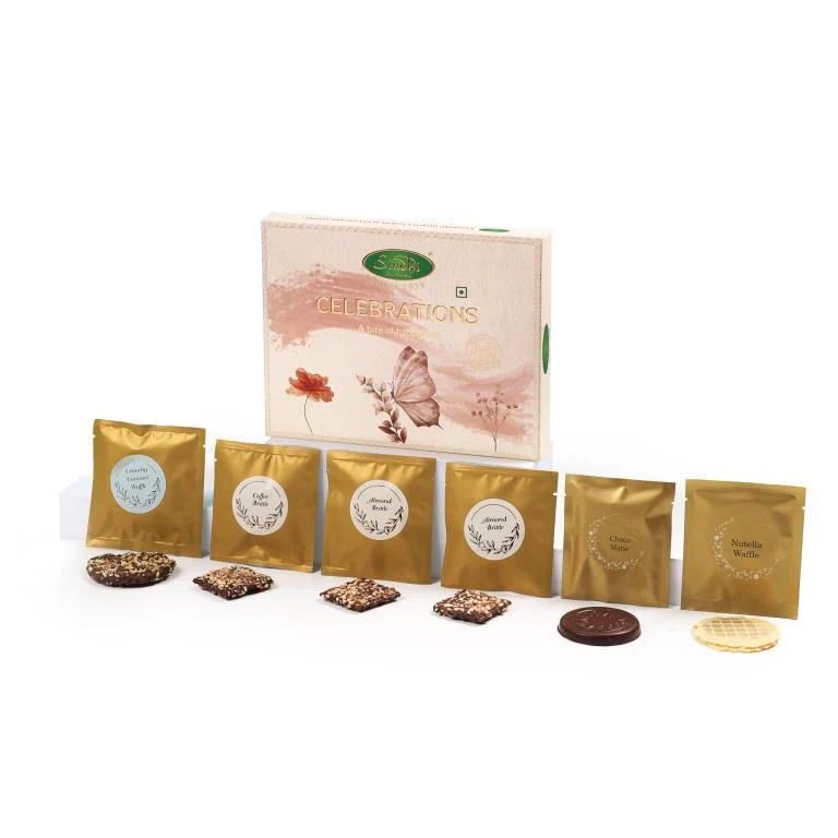 Gourmet Chocolate Celebration Box - Medley of Crunch & Bliss - Image 4