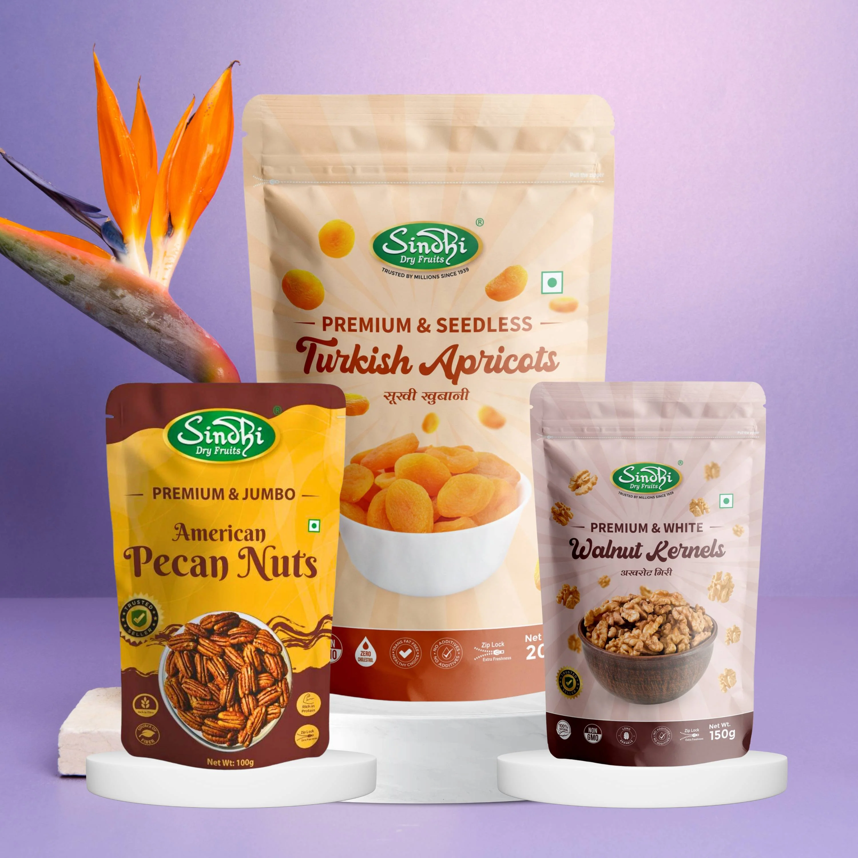 Premium Exotic Delight Mix – Khurmani, Pecan Nuts & Akhrot Giri, Gourmet Gift Combo - Image 11