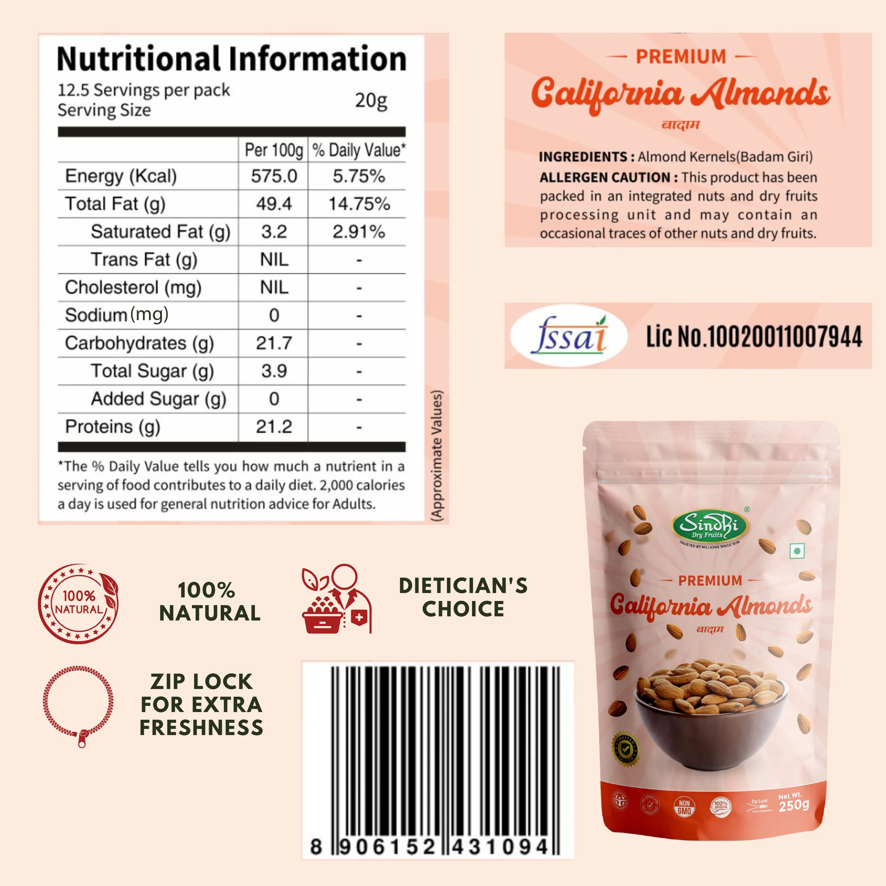 Premium Fitness Duo – Chia Seeds & California Almonds, Omega-3 Protein Combo - Image 7
